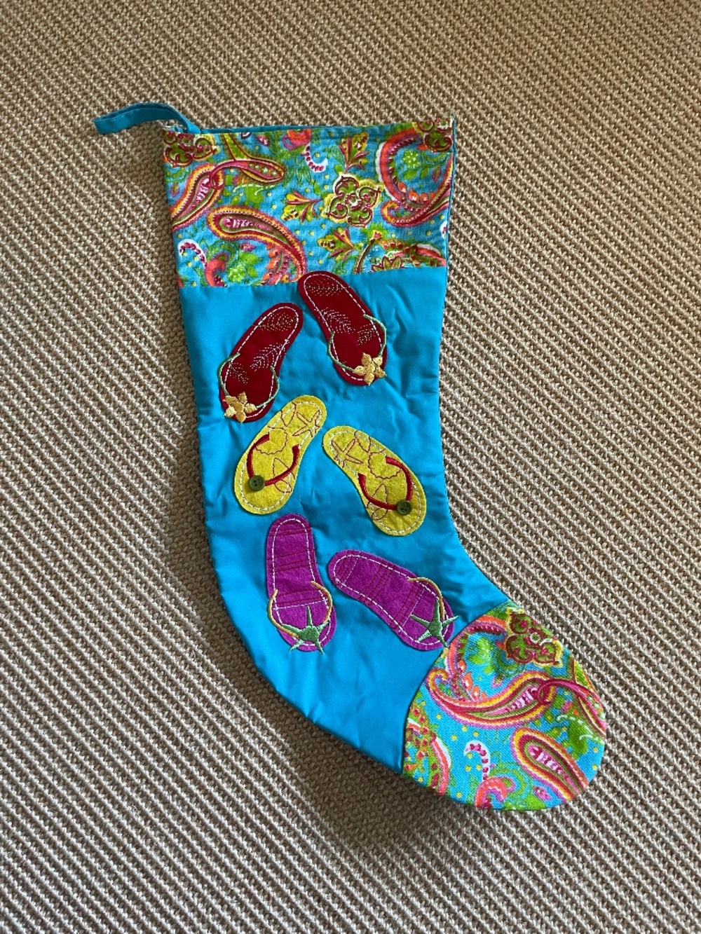 Beach sandals Christmas Stocking